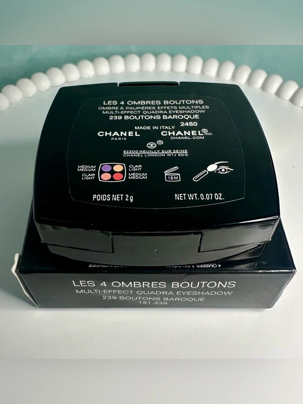 Chanel Les 4 Ombres Boutons 239 BOUTONS BAROQUE Eyeshadow 0.07oz LIMITED EDITION